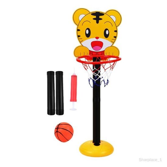 Ensemble Panier De Basket Et T-Ball Pour Enfants 3-5 Ans - Hauteur Réglable, 2en1 Intérieur/Extérieur