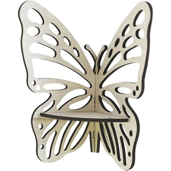Acheter Étagère d'angle papillon /Forme papillon/ Support de rangement /Étagère d'affichage/ Décoration de la maison /Cadeau