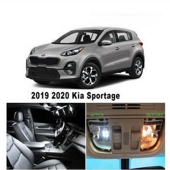 Kia Sportage Pack LED ampoules eclairage intérieur Blanc 6000K