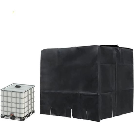 Bâche Pour Cuve IBC 1000L SOBEAU - Anti-UV, Anti-Poussière - Housse Protection Eau De Pluie - 116x100x120cm