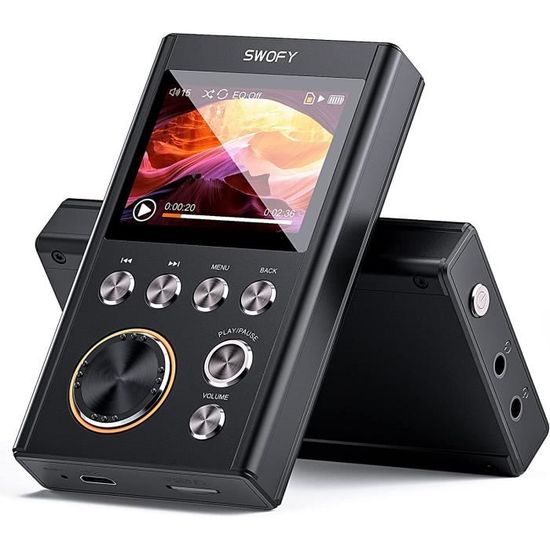 Lecteur MP3 Sans Fil 5.2 Bluetooth – 32 Go, écran Tactile 1.47", Radio FM, Enregistreur – Avec Clip Sportif, Pour Sport/apprentissage
