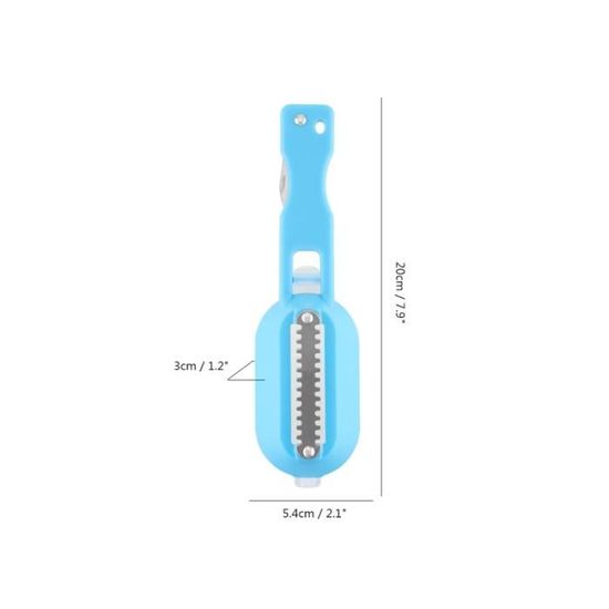 Qiilu Grattoir à Poisson Retirer Rapidement La Peau De Poisson Brosse à