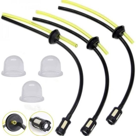 LT Easiyl Lot De 4 Filtres à Essence 5 Mm – Filtres Carburant Débroussailleuse, Tronçonneuse – Protection Moteur Fiable