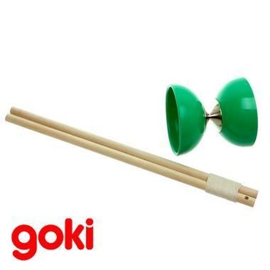 Jeu de Jonglerie GOKI Diabolo diam 10 cm Baguette 37 cm en