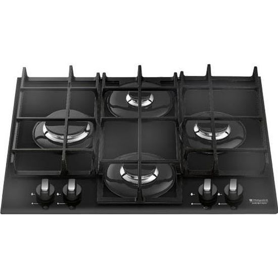 HOTPOINT ARISTON Table Cuisson Gaz Verre TQ640(... Achat / Vente