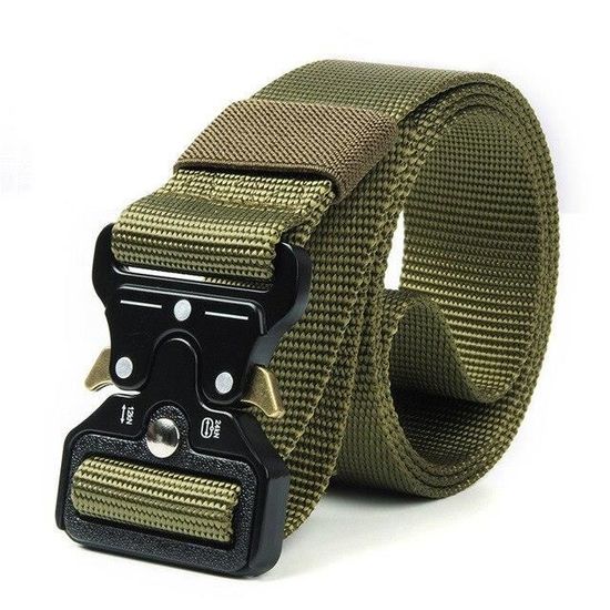 Ceinture Homme Élastique AiQInu 125 Cm - Réglable Sans Trou, Boucle Plastique Nylon, Idéale Travail & Quotidien