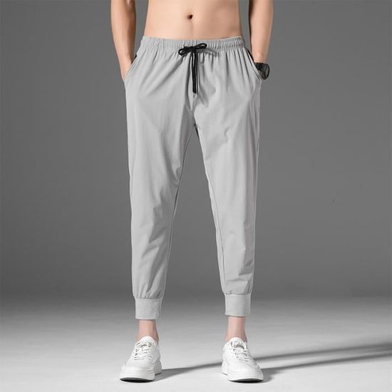 Pantalon De Sport Homme - Extensible, Léger, Séchage Rapide - Gris Gris