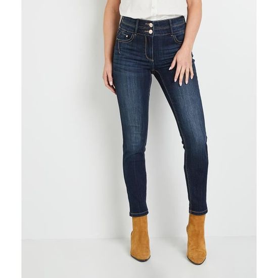 Pantalon Blanc Bootcut En Lin Grain De Malice - Taille 40, Occasion Très Bon état