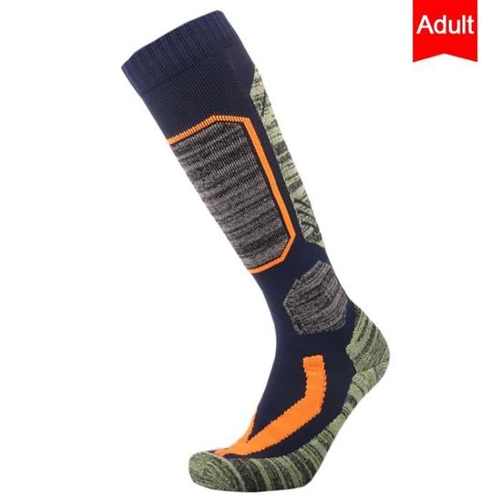 Paire De Chaussettes Thermiques Longues Pour Ski Et Sport - Coton Doux, Antidérapantes, Respirantes