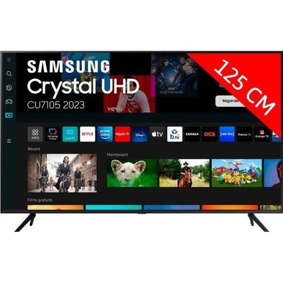 SAMSUNG TV LED 4K 125 cm TU50CU7105KXXC