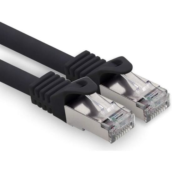 iwillink 5 x 0,25 m patchkabel CAT 7, LAN-kabel CAT 7 kort (10 Gbps, S/FTP PIMF afscherming, koper), compatibel met CAT7, CAT6a, CAT6, patchpaneel/DSL Switch/router/modem - wit