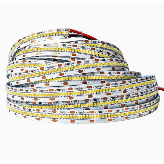 Ruble LED 5m Blanc Chaud 3000K - 24V Non étanche - 5050SMD - Dimmable - Pour Déco Intérieure