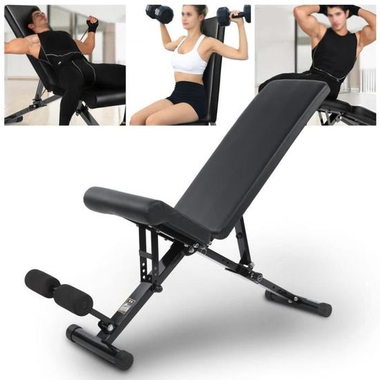 Banc Romain Hyperextension Pliable | Abdominaux & Dos - 7 Hauteurs, Charge Max 100 Kg