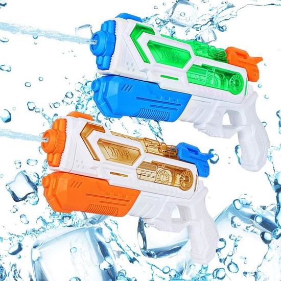 Pack 2 Pistolets à Eau Pour Enfants - Jouets Été Piscine Plage Jardin - Sécurité Et Fun