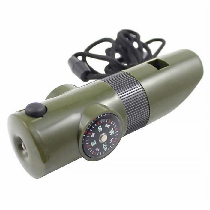 Miroir De Survie Compact Highlander 11.5x7 Cm - Pour Camping, Randonnée, Urgence, Signalisation Lumineuse