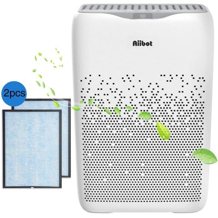 Purificateur d’Air Maison M18 Silencieux Filtre de Rechange Gratuit, Filtre HEPA, 3 Vitesses, Elimine le Pollen Fumée Cigarette