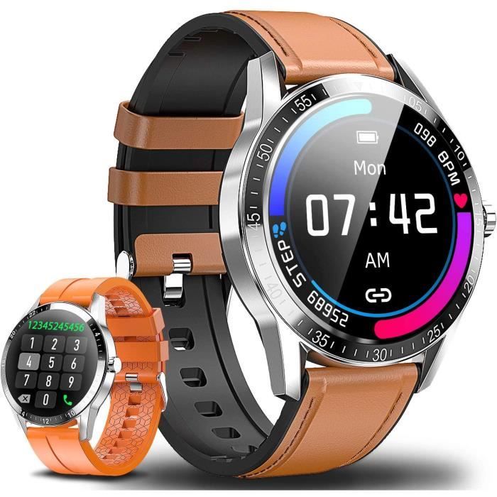 Montre Connectée Homme Femme Enfant - Montre Intelligent tactile Appelez pour prendre des photos Smart watch Sport+Casque Bluetooth