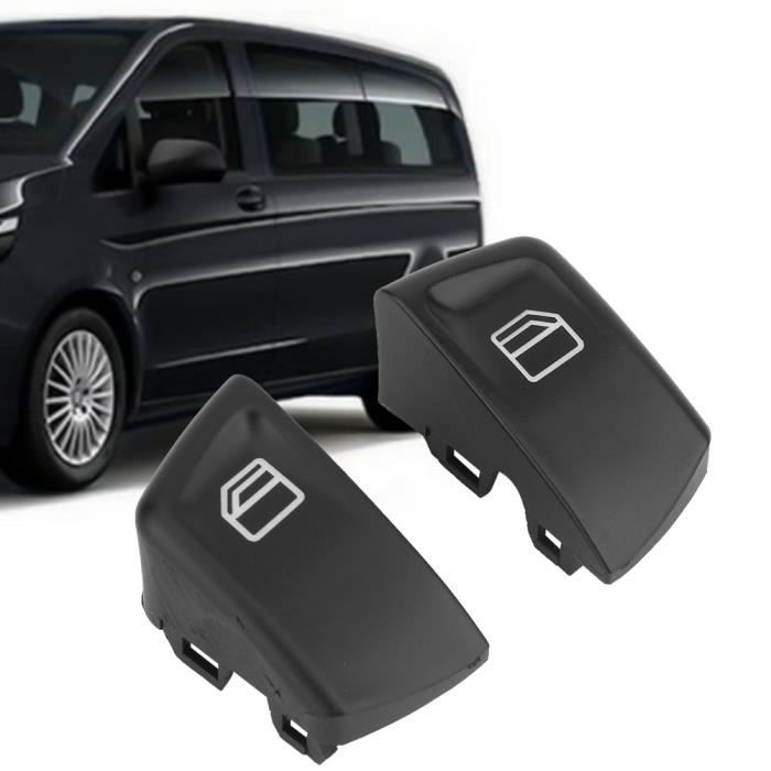 FIHERO 2pcs Couvre de Commutateur Bouton de Fenêtre Voiture pour Mercedes Vito Viano W639 Sprinter II