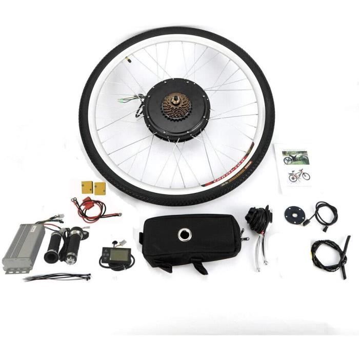 Kit de Vélo Electrique Kit de Conversion pour Vélo Electrique E-Bike Conversion Kit pour Roue (48V 28'' 1000W)