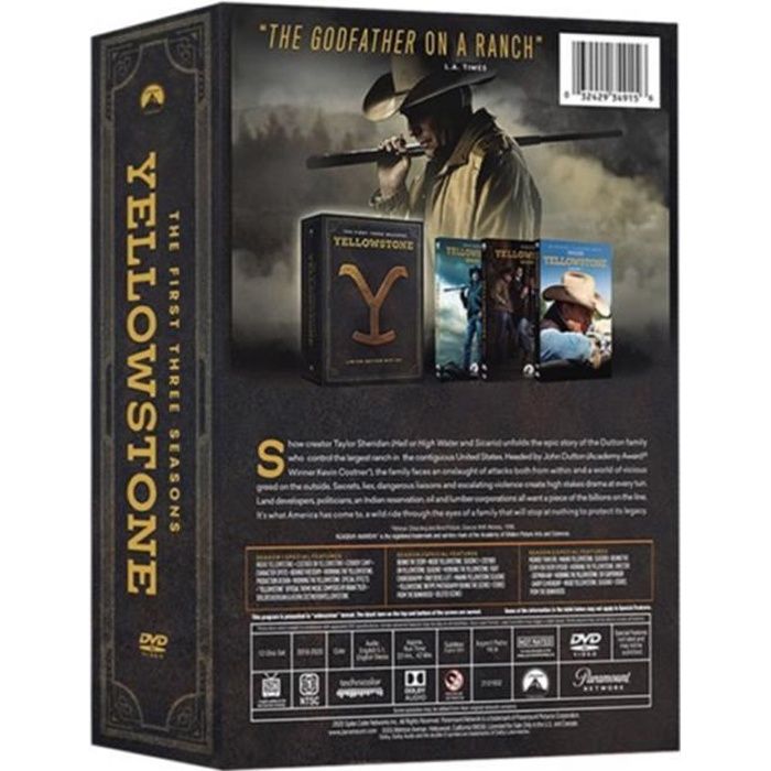 Yellowstone 1 & 2 & 3 1-3 DVD