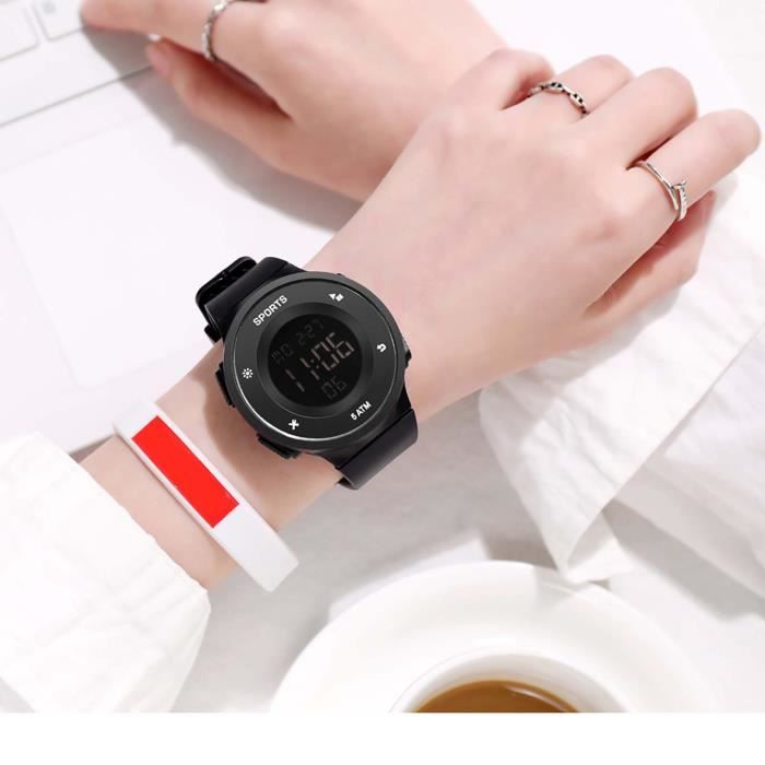 HONHX Luxury Mens Digital LED Watch Date Sport Hommes Montre électronique extérieure LGX201221912BK