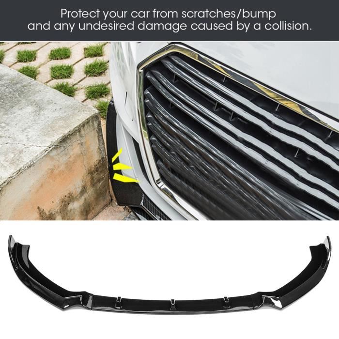 Tbest becquet de lèvre avant Pour Spoiler de lèvre de pare-chocs avant de Style S3 Style en Fiber de carbone pour Audi A3 S-line