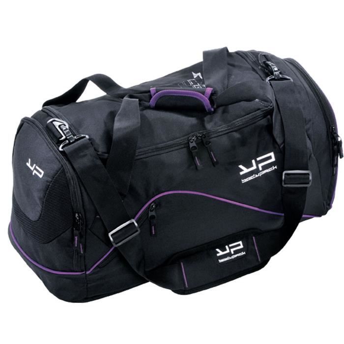 BODYPACK Sac à dos Scolaire / Sport / Loisir / Fitness 55L Noir et Violet