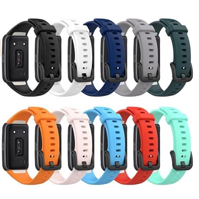 10 Pièces de Bracelets Huawei Band 6 Bracelet en Silicone