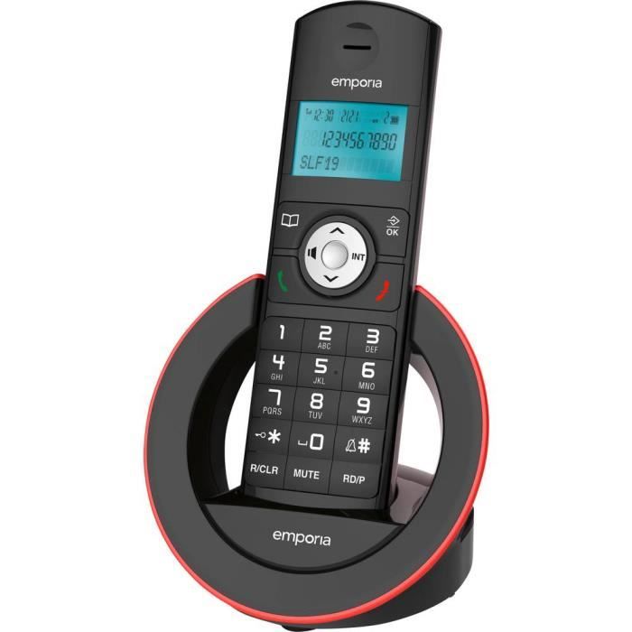 TELEPHONE FIXE - PACK TELEPHONES - Téléphone sans fil Emporia SLF19 noir