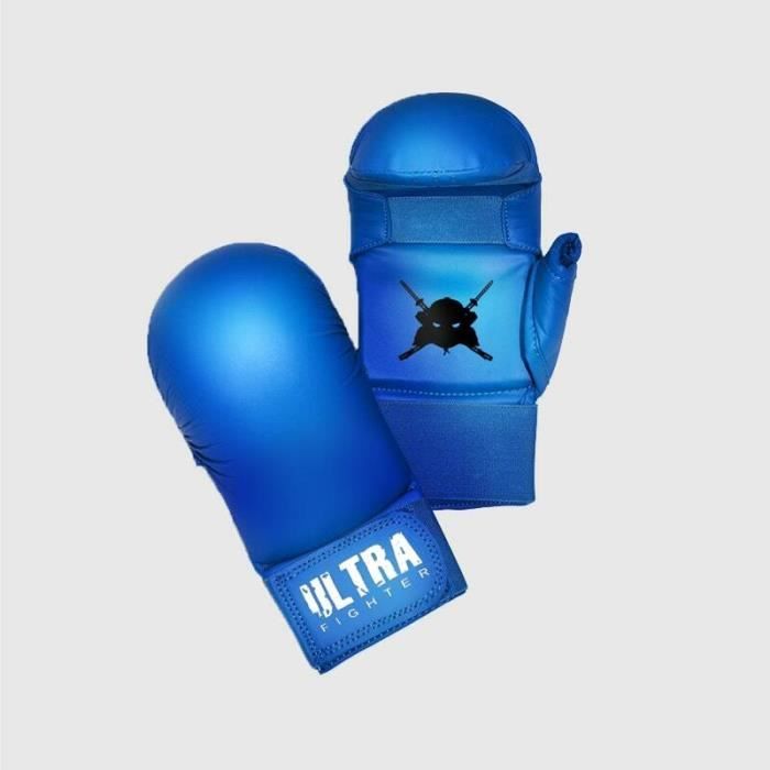 Gants de Karaté - ULTRA FIGHTER - Mixte - Bleu Blanc Noir