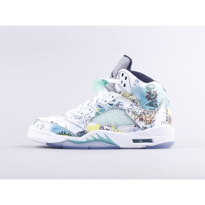 AIR Jordan 5 Retro Métal Graffiti Baskets AJ5 Homme Femme FG -3054-38