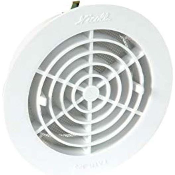 GRILLE RONDE A FERMETURE DIAMETRE 140MM - NICOLL