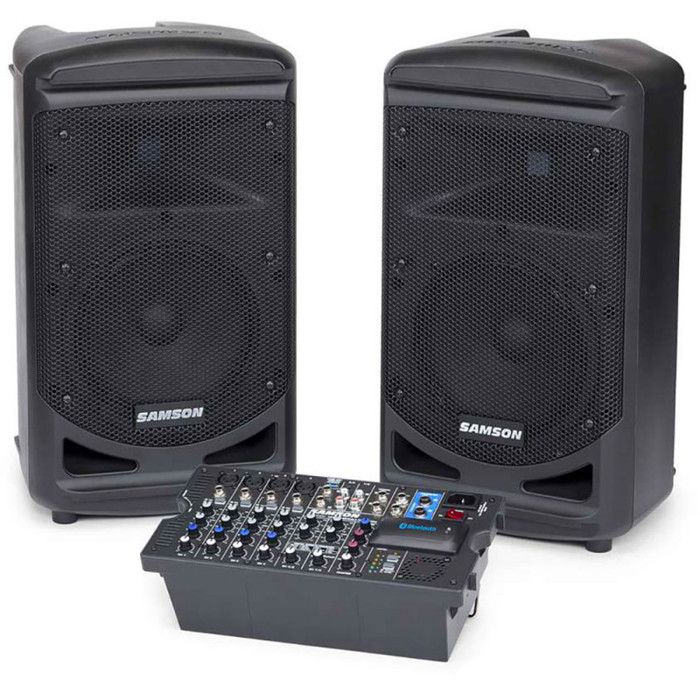 SAMSON XP800B - Sono transportable 8 canaux - 2 x 400 watts - Bluetooth - usb