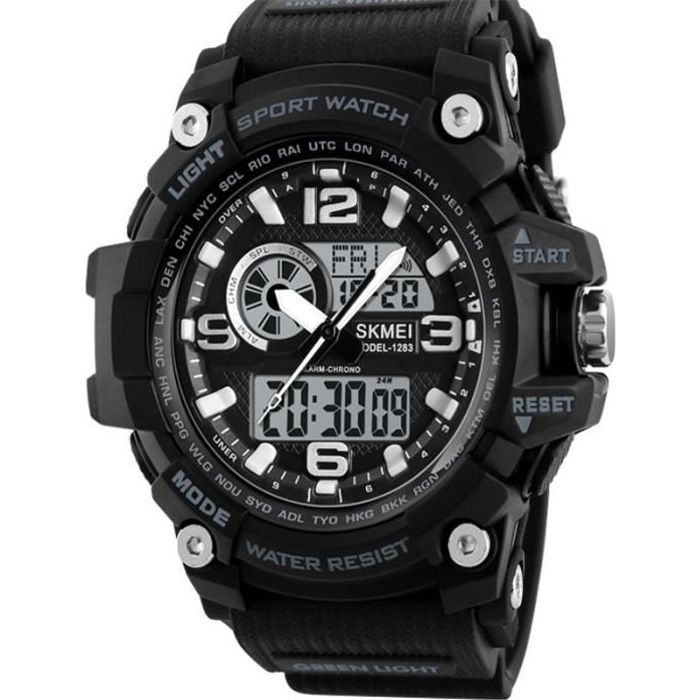 SHARPHY Montre Enfant Garçon Chronograph Étanche Lumineux Réveil
