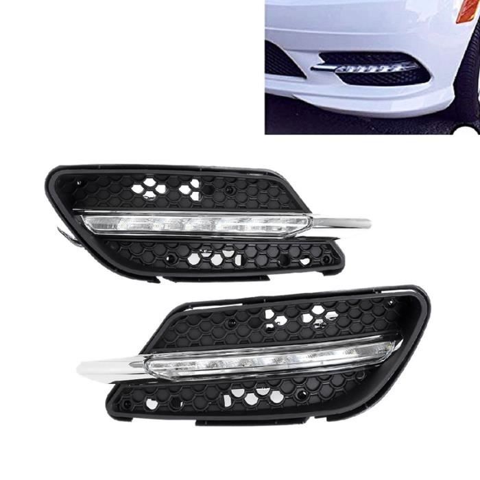Phares Antibrouillard à LED de Voiture DRL pour Feux de Jour pour Mercedes-Benz W204 Classe C C300 AMG Sport 2007 2008 2009 2010