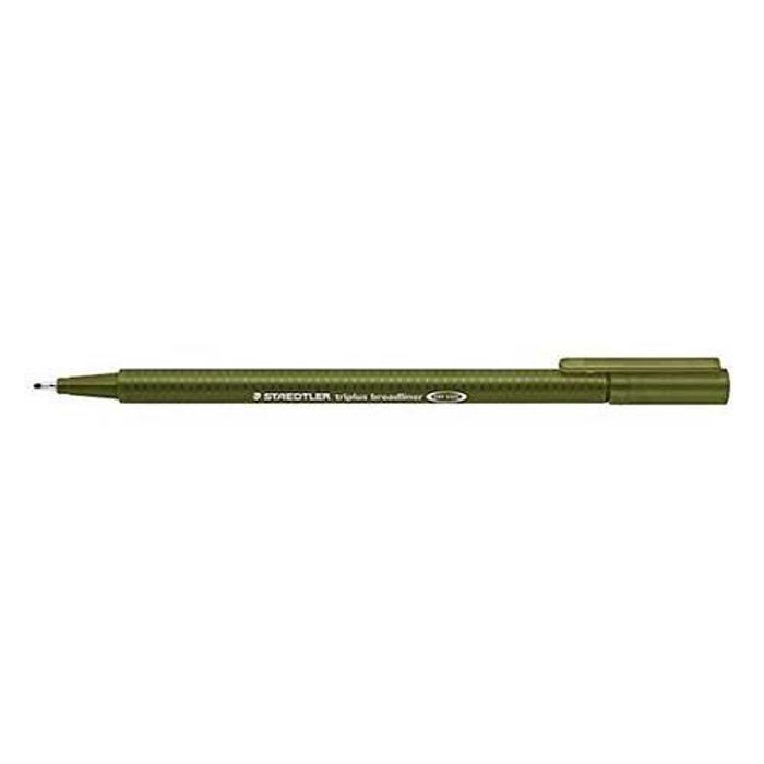 triplus® broadliner 338 - Feutre pointe moyenne 0,8 mm vert olive