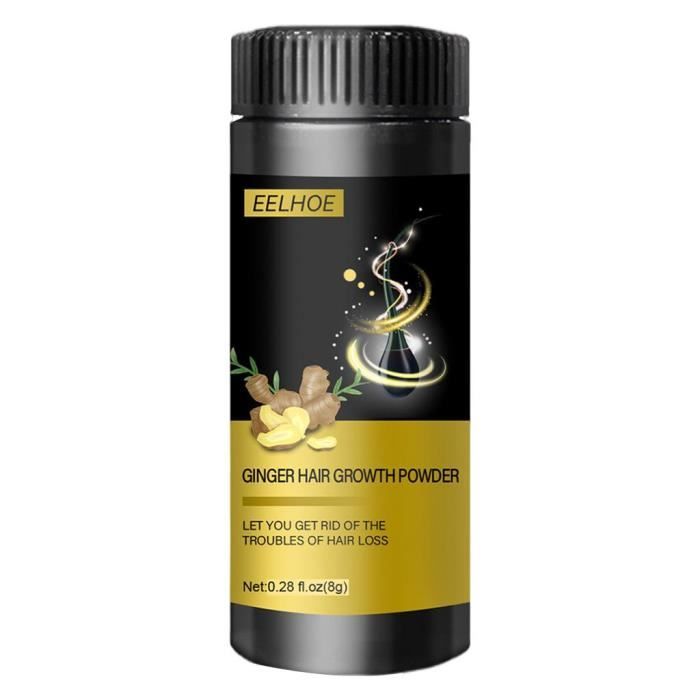 Poudre de croissance des cheveux au gingembre Produits Outils Formule naturelle Huile essentielle pour le soin des cheveux