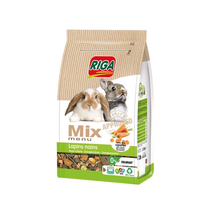 Comparer les prix de Extrude - en granule Riga - 006522 - MIX Lapins Nains 1,5KG