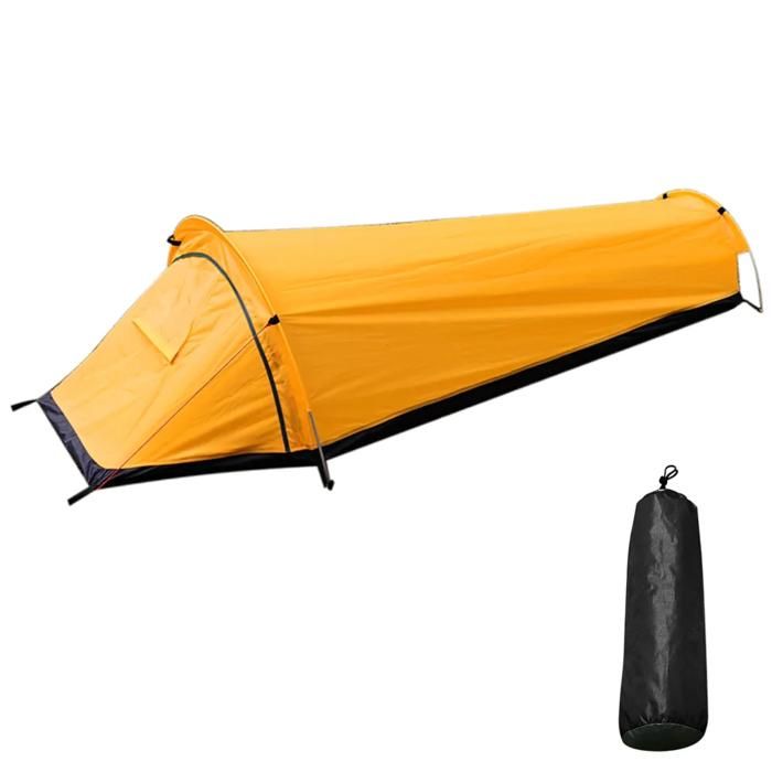 Tente de camping avec sol impermable et ouverture en maille respirante - idale pour la randonne et le sac couleurs multiples