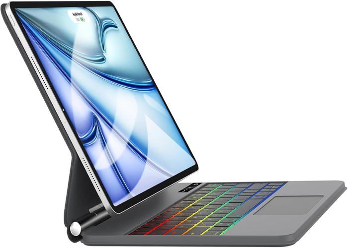 Clavier pour iPad Air 11 Zoll M3/M2 (2025/2024), Air 5 2022/Air 4 2020