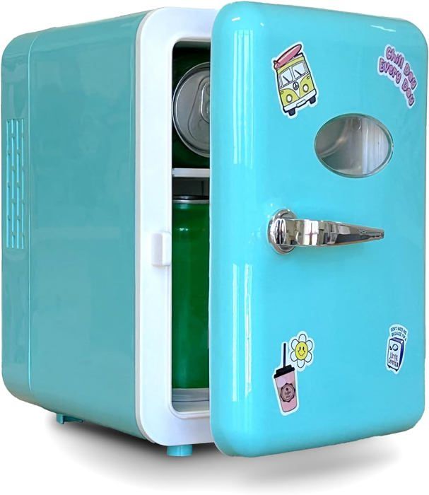 Mini Frigo USB Da 4 Litri So Chill - Per Gamers, Studenti, Viaggi, Con Adesivi Personalizzabili
