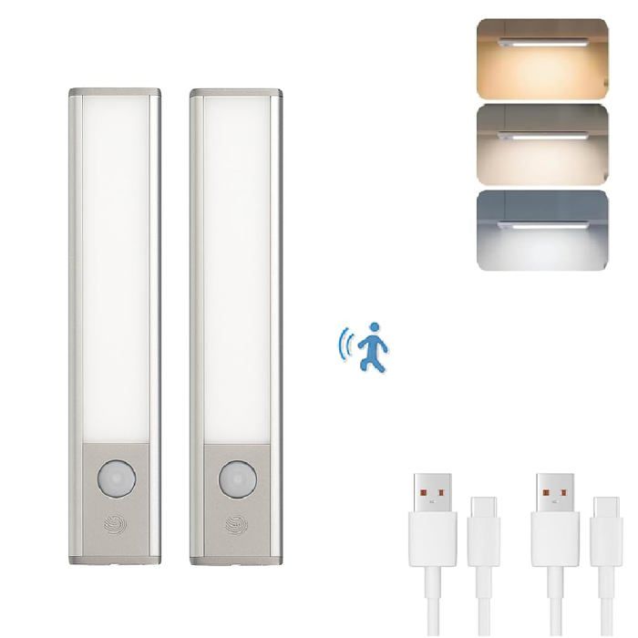 Lampe LED Rechargeable 1800mAh 32cm,Reglette Cuisine Sans Fil, Avec