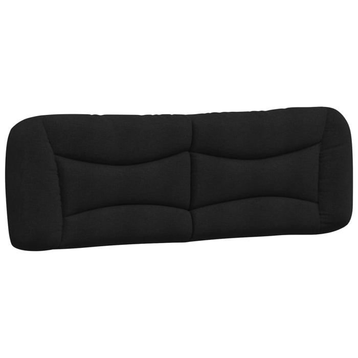(36015)Tête et pieds de lit CHICCoussin de tête de lit noir 160 cm tissu FR