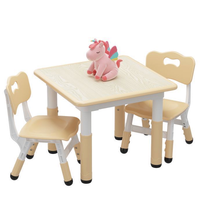 Ensemble Table et Chaise pour Enfant-HOERFURIY -2 chaise + une