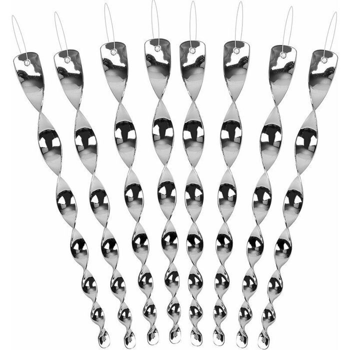 Répulsif Oiseaux Effaroucheur Oiseaux Spirale Répulsif Réfléchissants Spirale Oiseaux Tiges Spiralées en Plastique épouvantail