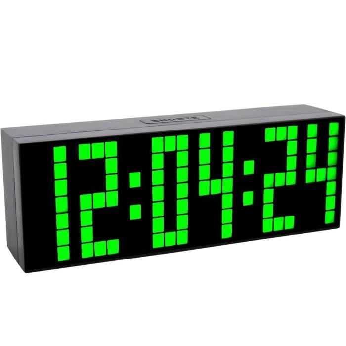 Horloge électronique Voiture LED YB27T - Affichage Numérique Heures/minutes/secondes/date - Alimentation 4,5-30V, écran Lumineux - 5