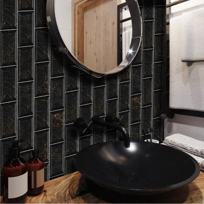 24 Stickers Carrelage Vinyle Étanche – Lot 20x20 Cm Motif HZ-53 Pour Cuisine, Salle De Bain, Décoration Murale