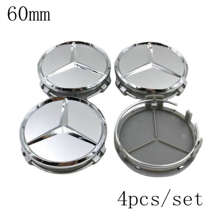 2 x Moyeu Bouchons moyeu jantes Couvercle 60,0-43,0 mm-Argent