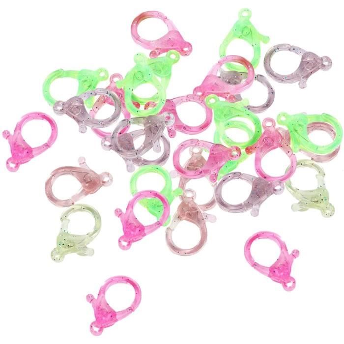 Lot De 6 Fermoirs Ovales En Plastique Pour Écharpe Foulard - Couleur Aléatoire