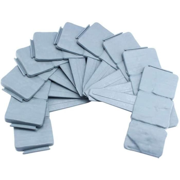 Fiqops Lot De 10 Bordures De Jardin Aspect Bois - 2,8 M - Marron - Polypropylène - Décoration Extérieur